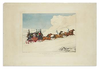 HAVELL, ROBERT; after ALKEN, HENRY. [Mail Coaches in Snowstorms].